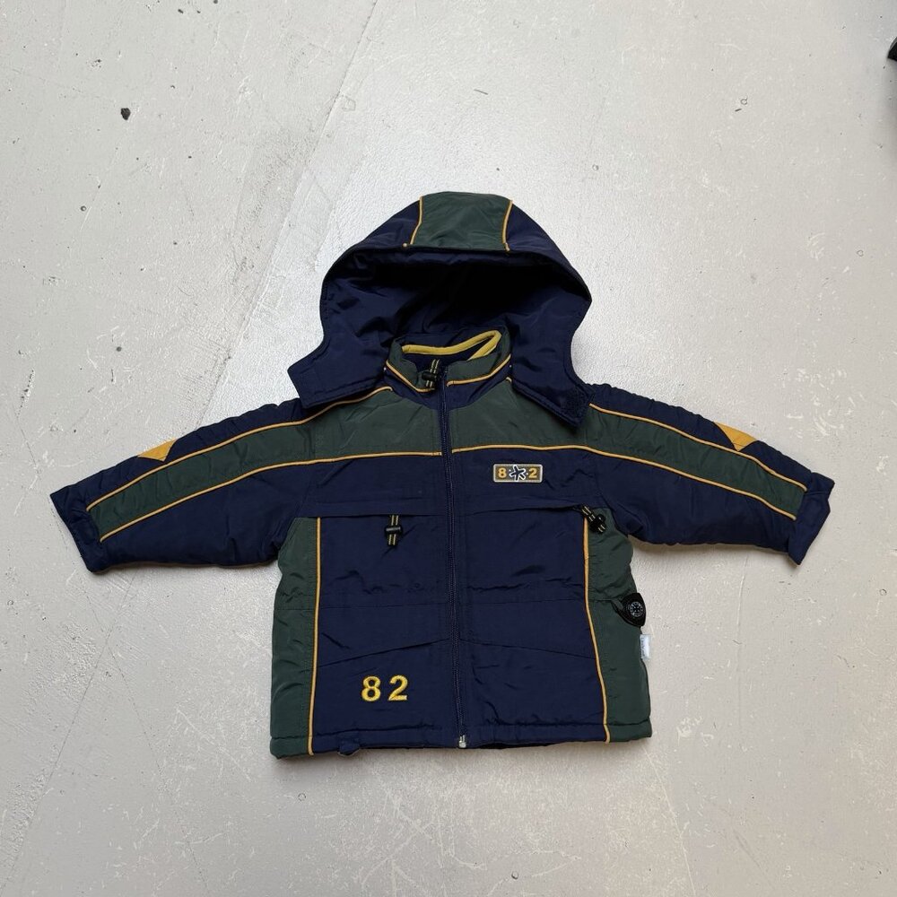 Little‎ Me Hooded Jacket Fleece Lined Embroidered 82 Outdoor Winter Cozy Travel